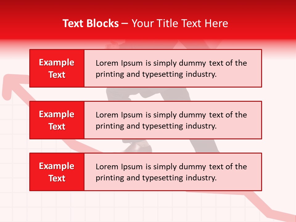 Conceptual Image Of Business Progress Or Growth PowerPoint Template