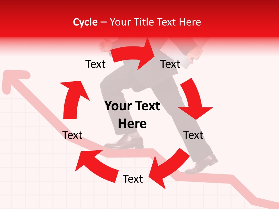 Conceptual Image Of Business Progress Or Growth PowerPoint Template