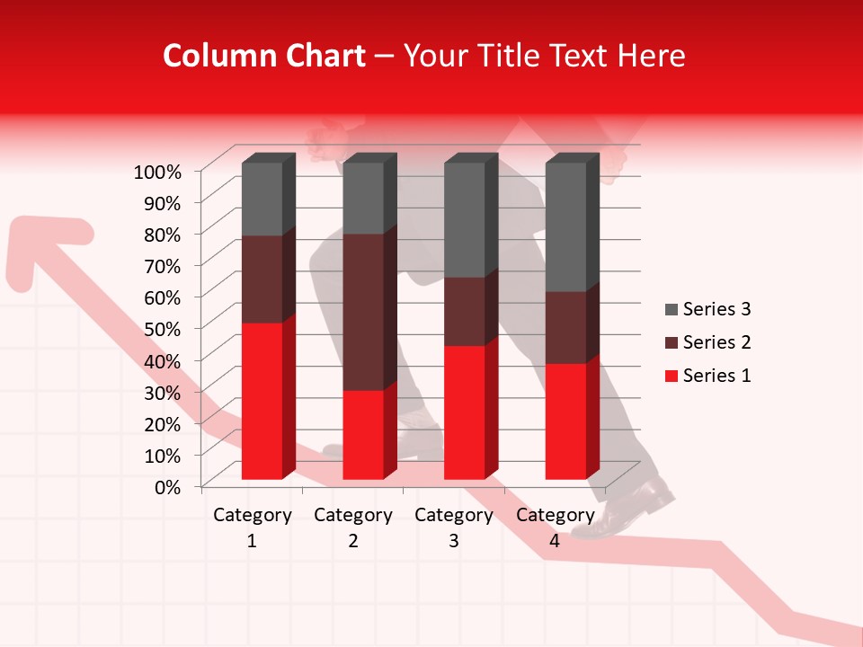 Conceptual Image Of Business Progress Or Growth PowerPoint Template