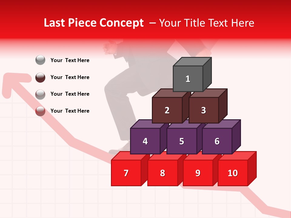 Conceptual Image Of Business Progress Or Growth PowerPoint Template