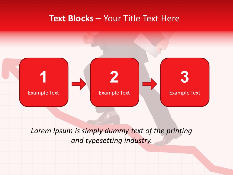 Conceptual Image Of Business Progress Or Growth PowerPoint Template