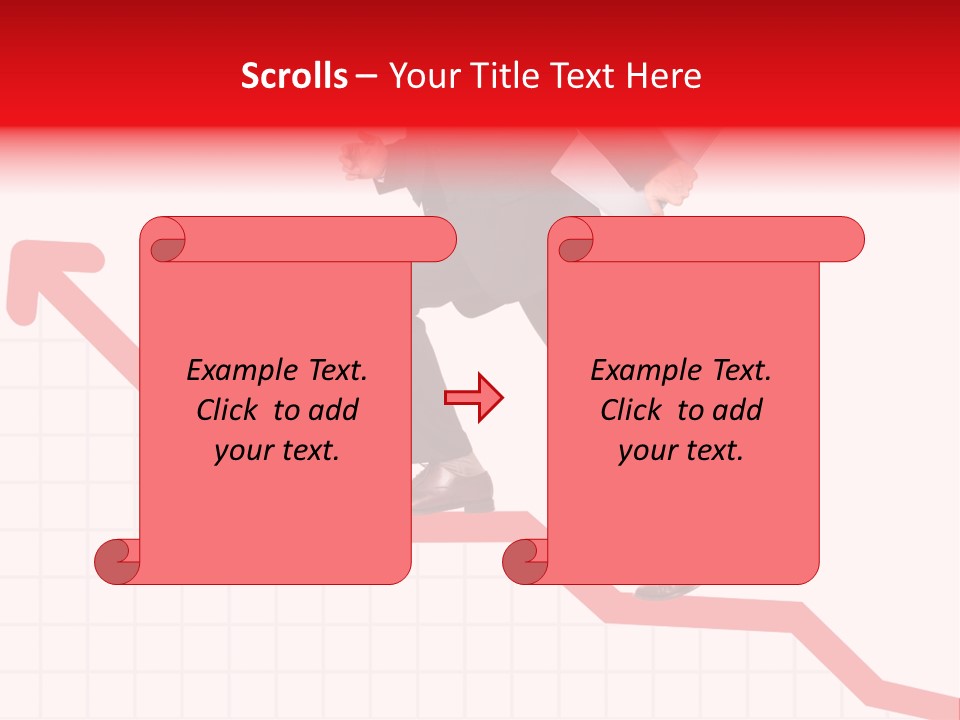 Conceptual Image Of Business Progress Or Growth PowerPoint Template