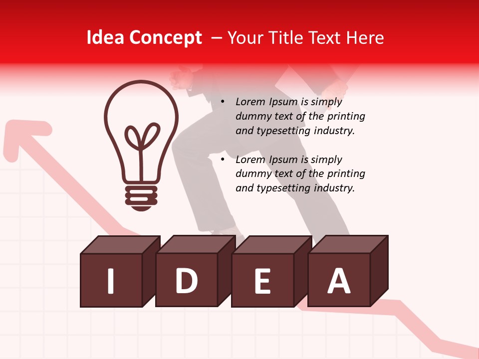 Conceptual Image Of Business Progress Or Growth PowerPoint Template