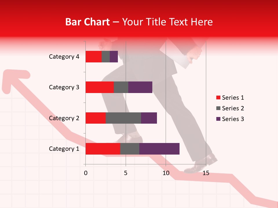 Conceptual Image Of Business Progress Or Growth PowerPoint Template