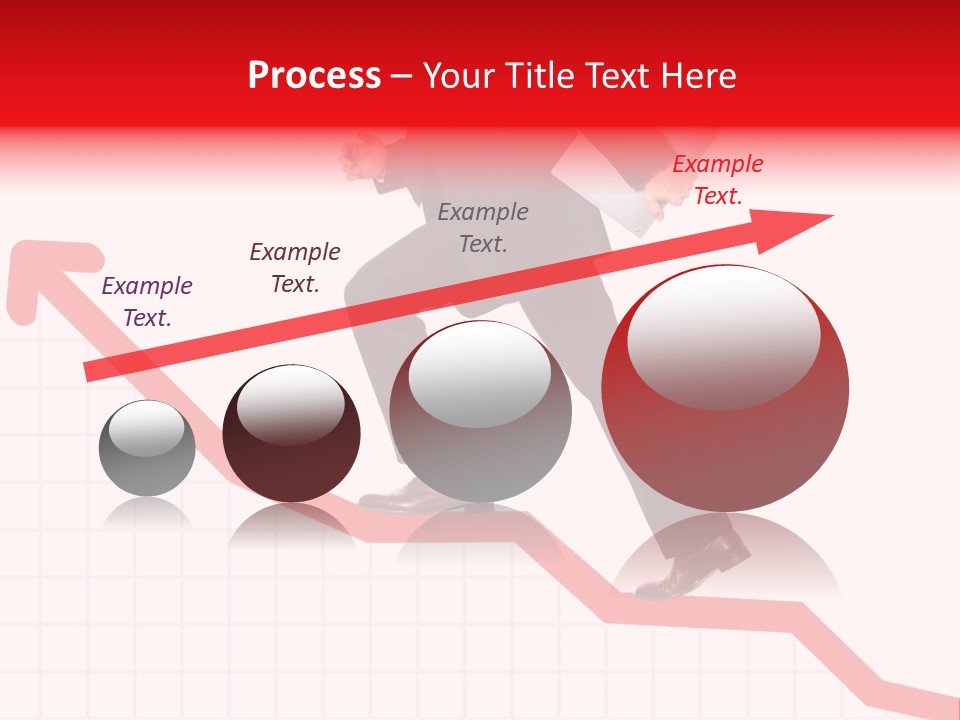 Conceptual Image Of Business Progress Or Growth PowerPoint Template