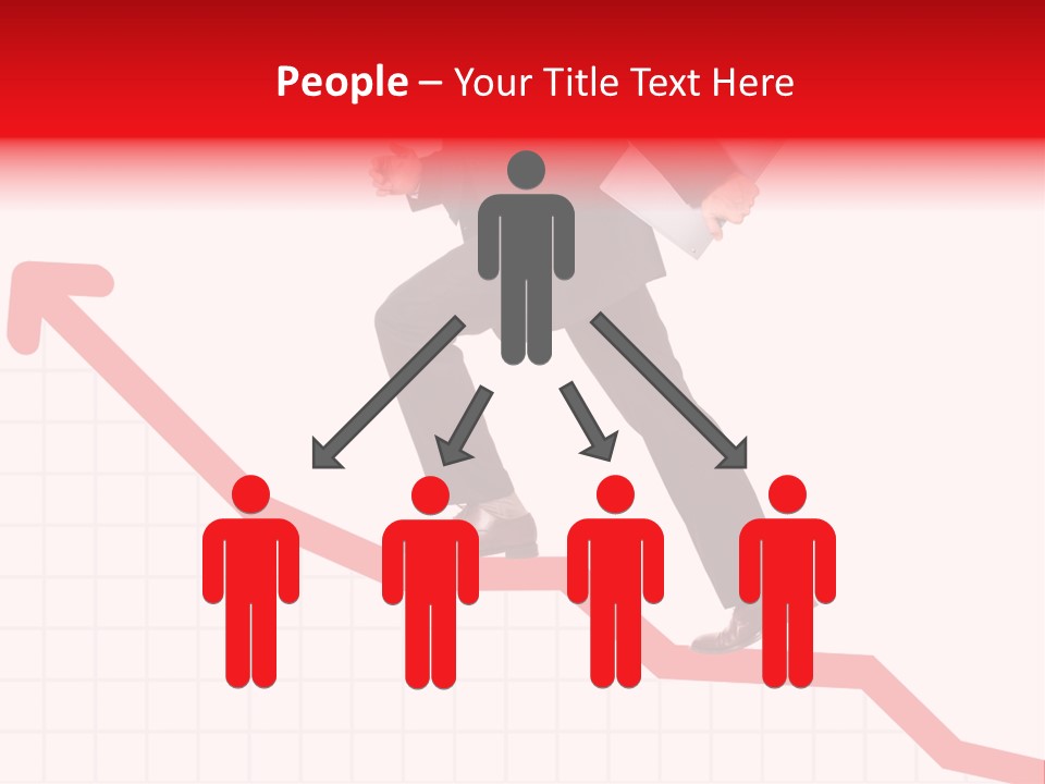 Conceptual Image Of Business Progress Or Growth PowerPoint Template