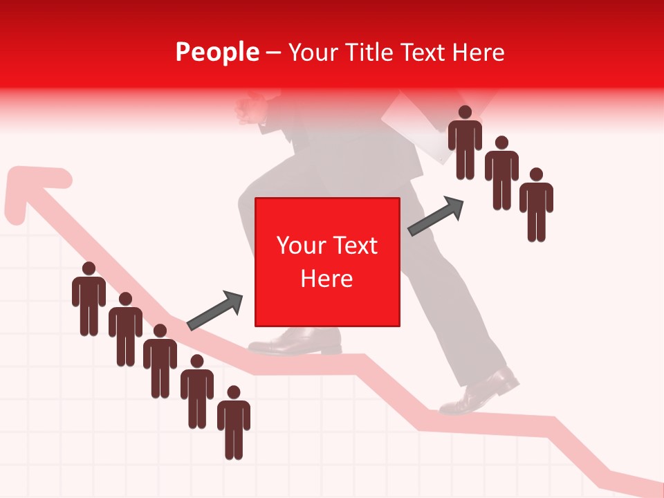 Conceptual Image Of Business Progress Or Growth PowerPoint Template