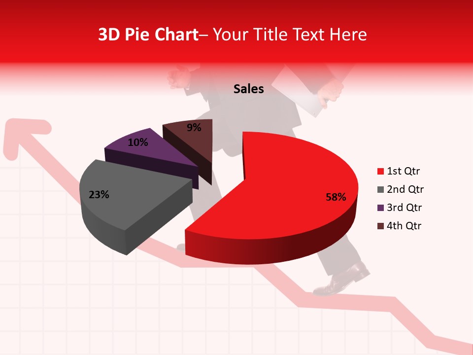 Conceptual Image Of Business Progress Or Growth PowerPoint Template