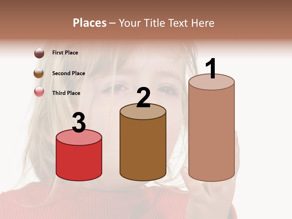 A Little Girl With A Surprised Look On Her Face PowerPoint Template