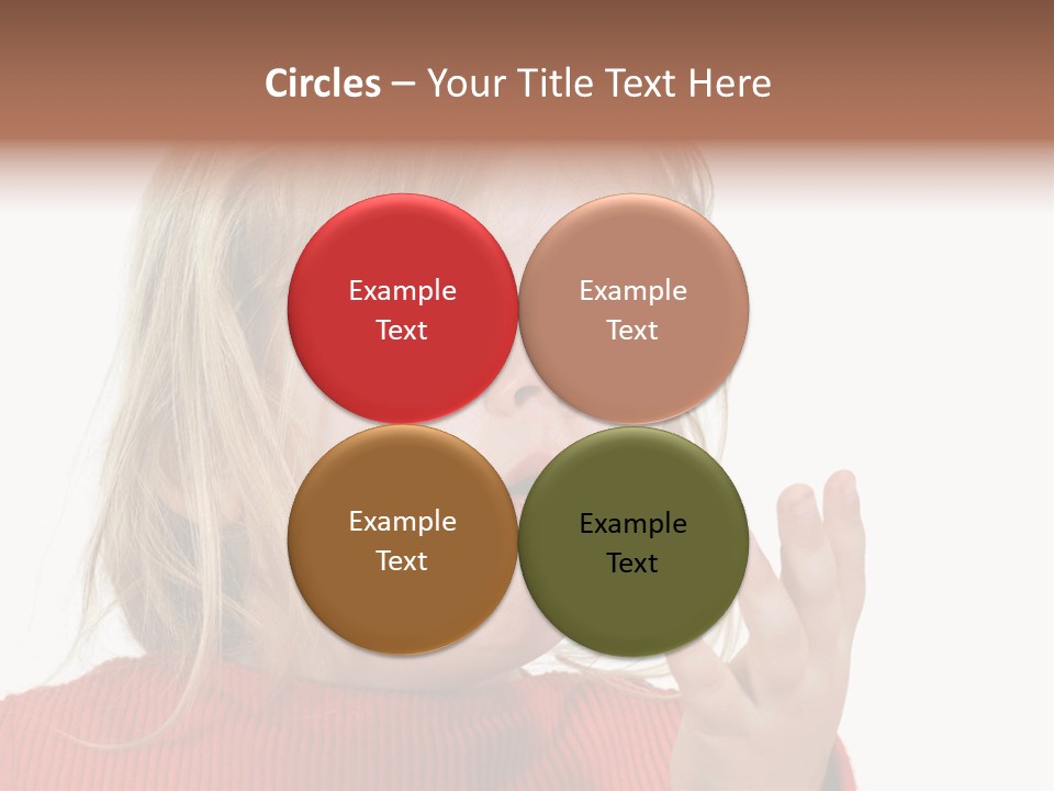 A Little Girl With A Surprised Look On Her Face PowerPoint Template