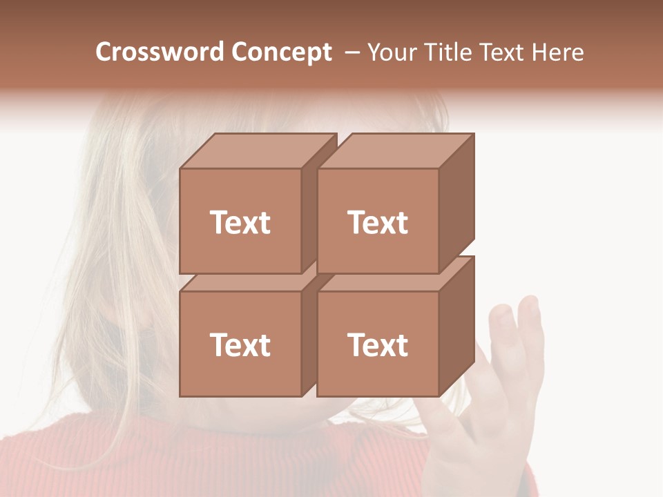 A Little Girl With A Surprised Look On Her Face PowerPoint Template