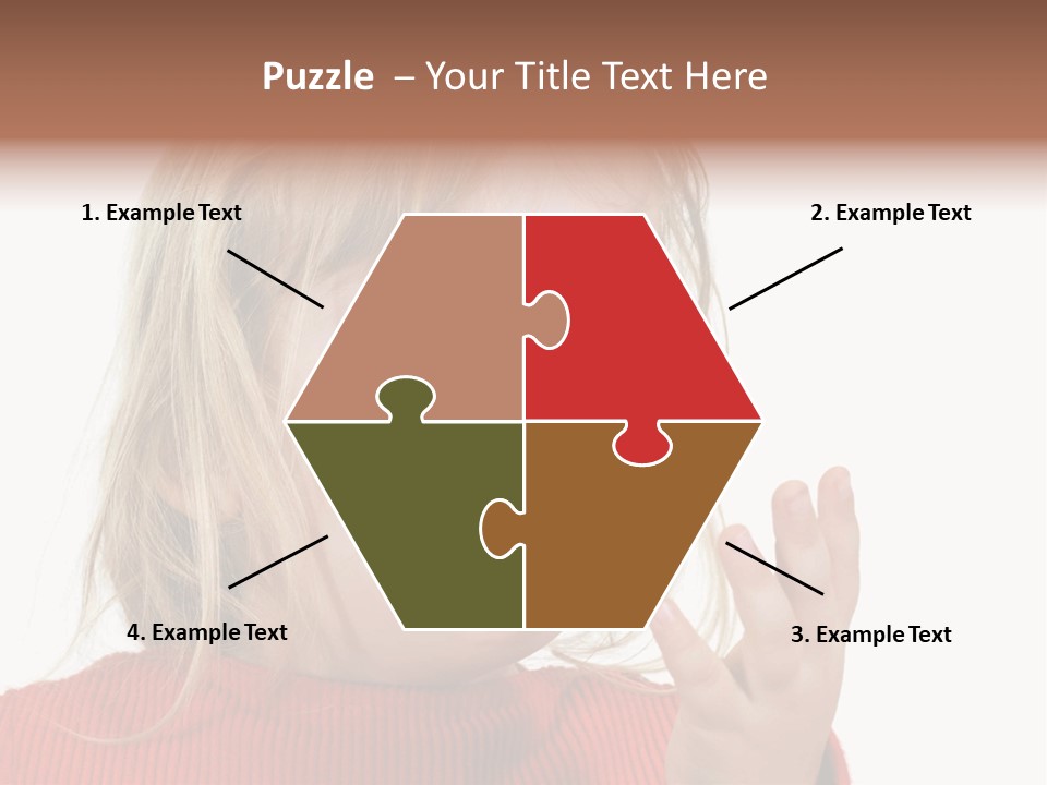 A Little Girl With A Surprised Look On Her Face PowerPoint Template