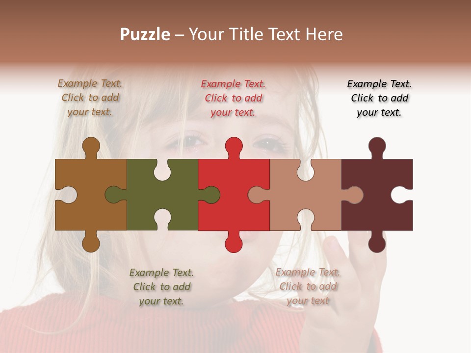 A Little Girl With A Surprised Look On Her Face PowerPoint Template