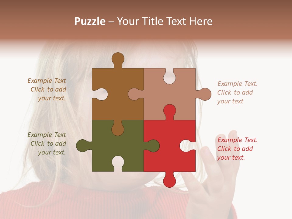 A Little Girl With A Surprised Look On Her Face PowerPoint Template