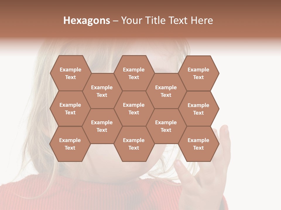 A Little Girl With A Surprised Look On Her Face PowerPoint Template