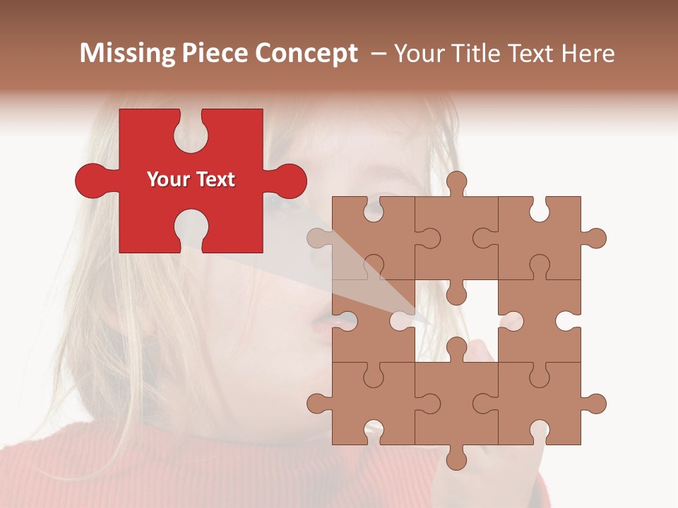 A Little Girl With A Surprised Look On Her Face PowerPoint Template