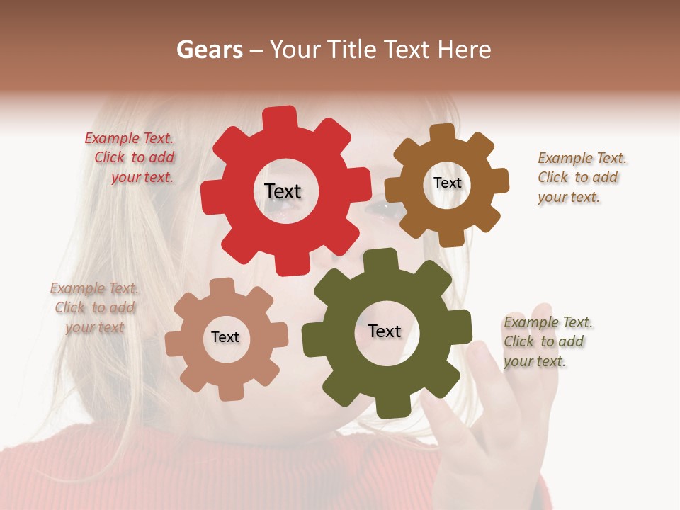 A Little Girl With A Surprised Look On Her Face PowerPoint Template