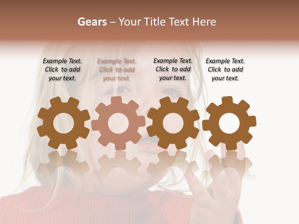 A Little Girl With A Surprised Look On Her Face PowerPoint Template