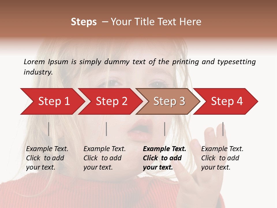 A Little Girl With A Surprised Look On Her Face PowerPoint Template