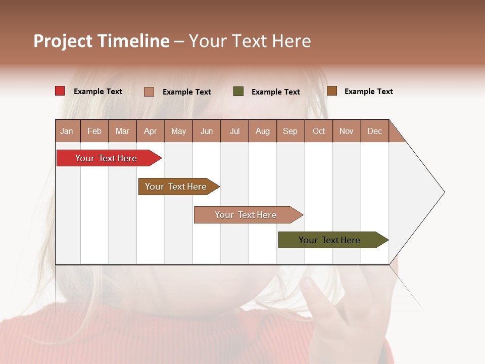 A Little Girl With A Surprised Look On Her Face PowerPoint Template