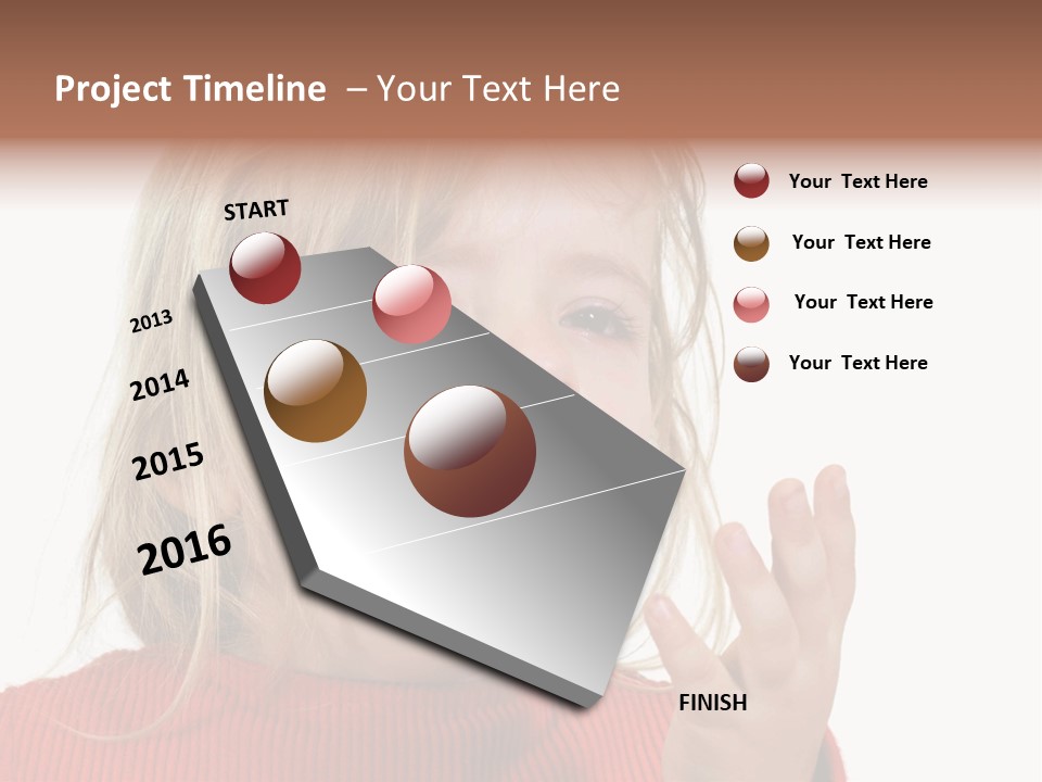 A Little Girl With A Surprised Look On Her Face PowerPoint Template