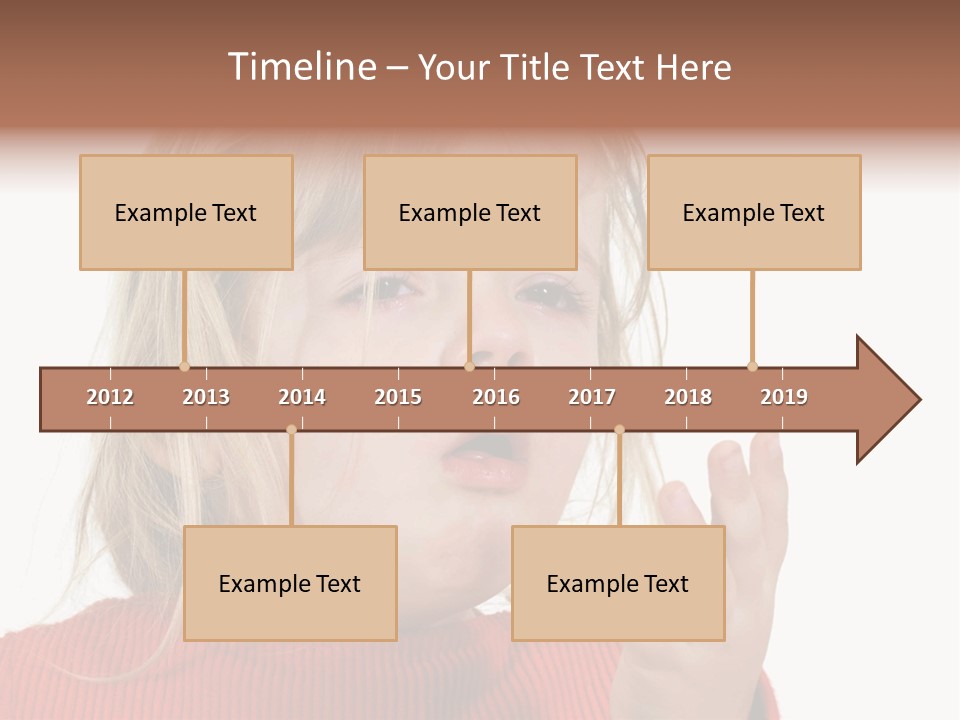 A Little Girl With A Surprised Look On Her Face PowerPoint Template