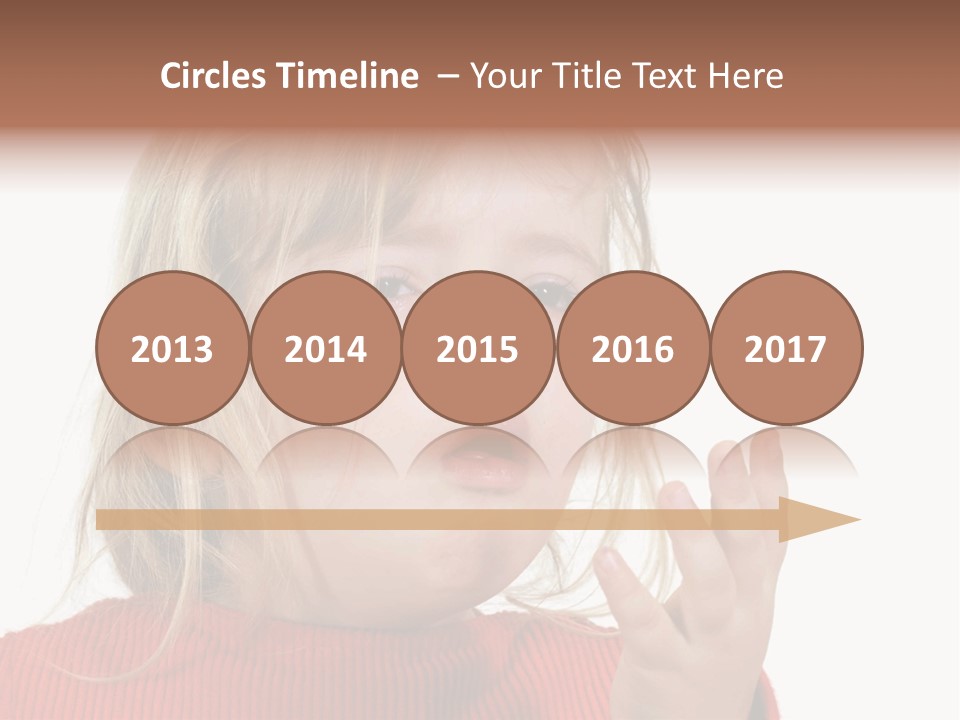 A Little Girl With A Surprised Look On Her Face PowerPoint Template