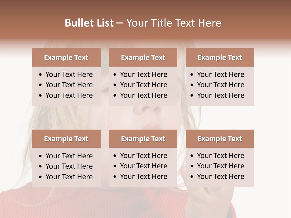 A Little Girl With A Surprised Look On Her Face PowerPoint Template