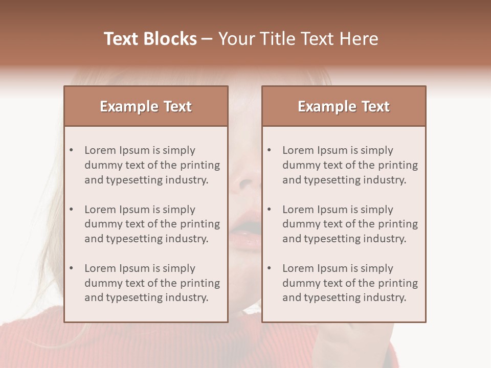 A Little Girl With A Surprised Look On Her Face PowerPoint Template