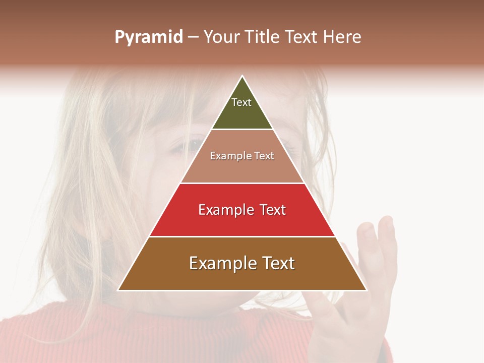 A Little Girl With A Surprised Look On Her Face PowerPoint Template