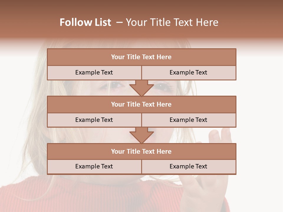 A Little Girl With A Surprised Look On Her Face PowerPoint Template
