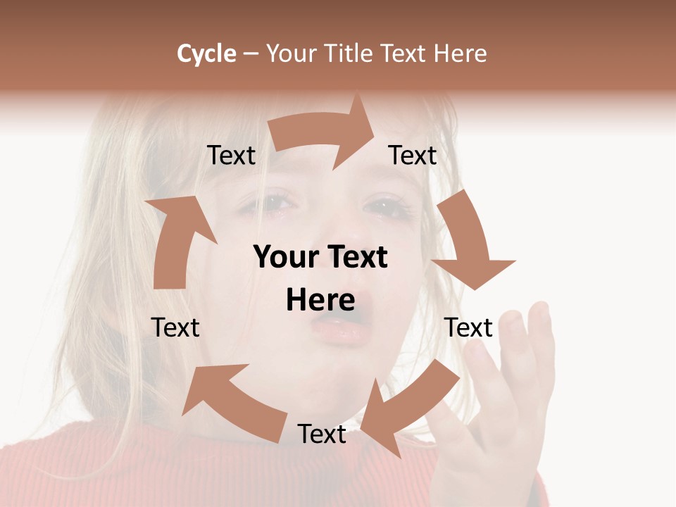 A Little Girl With A Surprised Look On Her Face PowerPoint Template