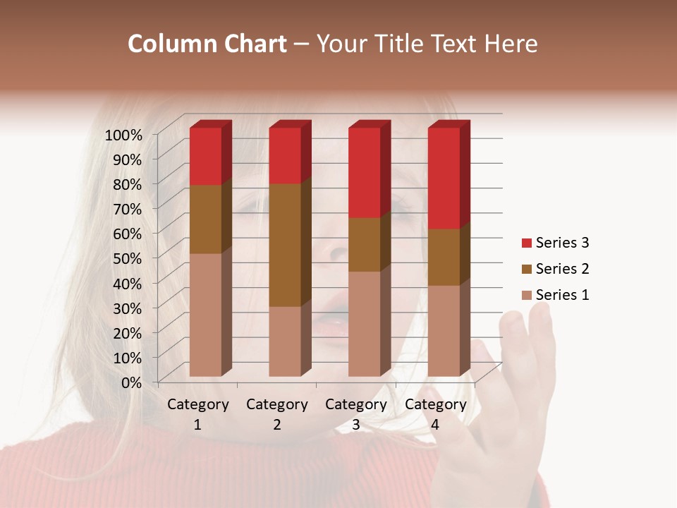 A Little Girl With A Surprised Look On Her Face PowerPoint Template