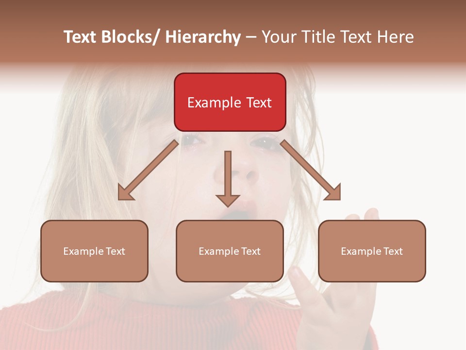 A Little Girl With A Surprised Look On Her Face PowerPoint Template