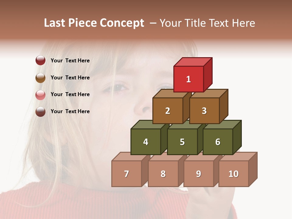 A Little Girl With A Surprised Look On Her Face PowerPoint Template