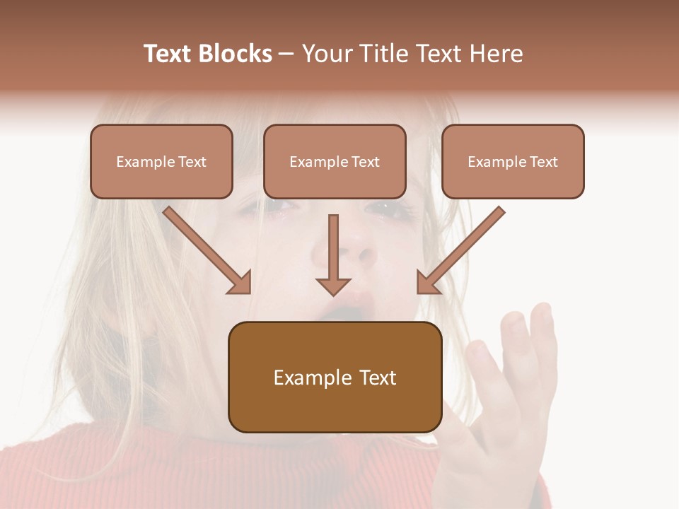 A Little Girl With A Surprised Look On Her Face PowerPoint Template