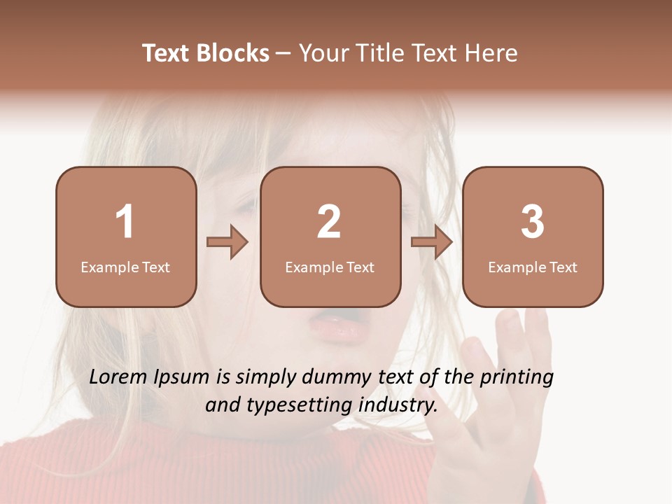 A Little Girl With A Surprised Look On Her Face PowerPoint Template