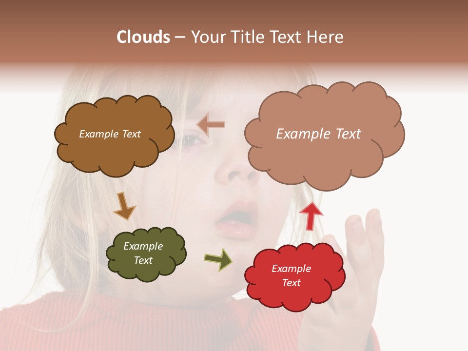 A Little Girl With A Surprised Look On Her Face PowerPoint Template