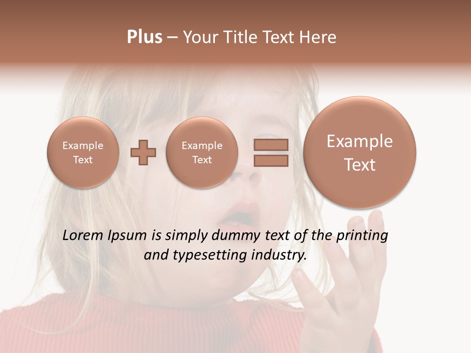 A Little Girl With A Surprised Look On Her Face PowerPoint Template