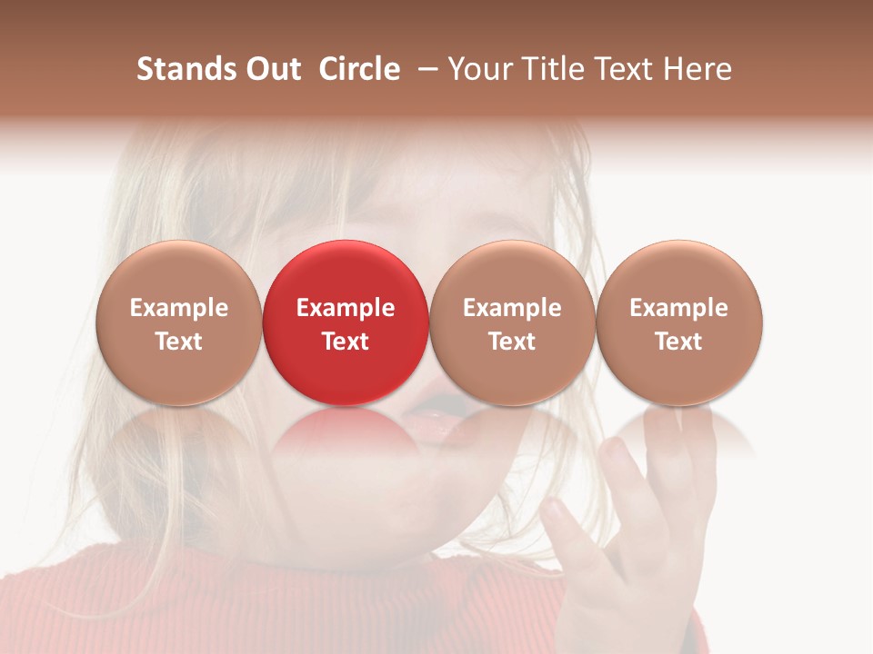 A Little Girl With A Surprised Look On Her Face PowerPoint Template