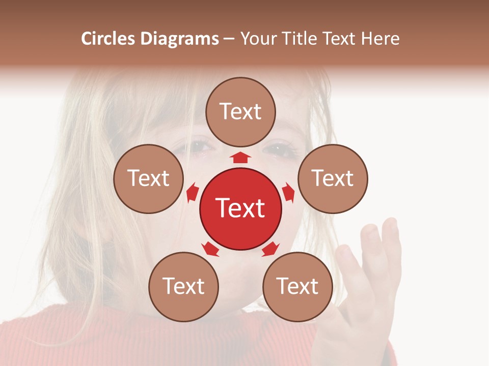 A Little Girl With A Surprised Look On Her Face PowerPoint Template