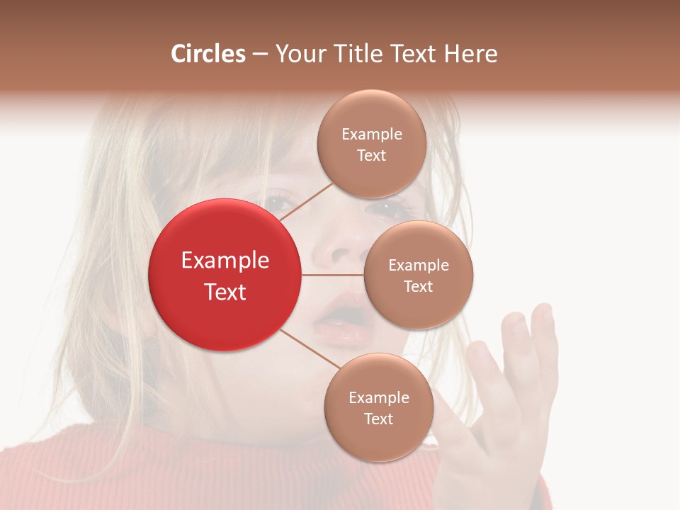 A Little Girl With A Surprised Look On Her Face PowerPoint Template