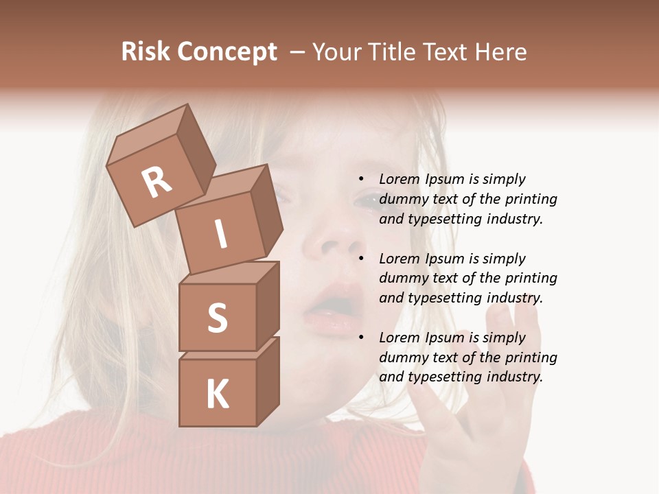 A Little Girl With A Surprised Look On Her Face PowerPoint Template