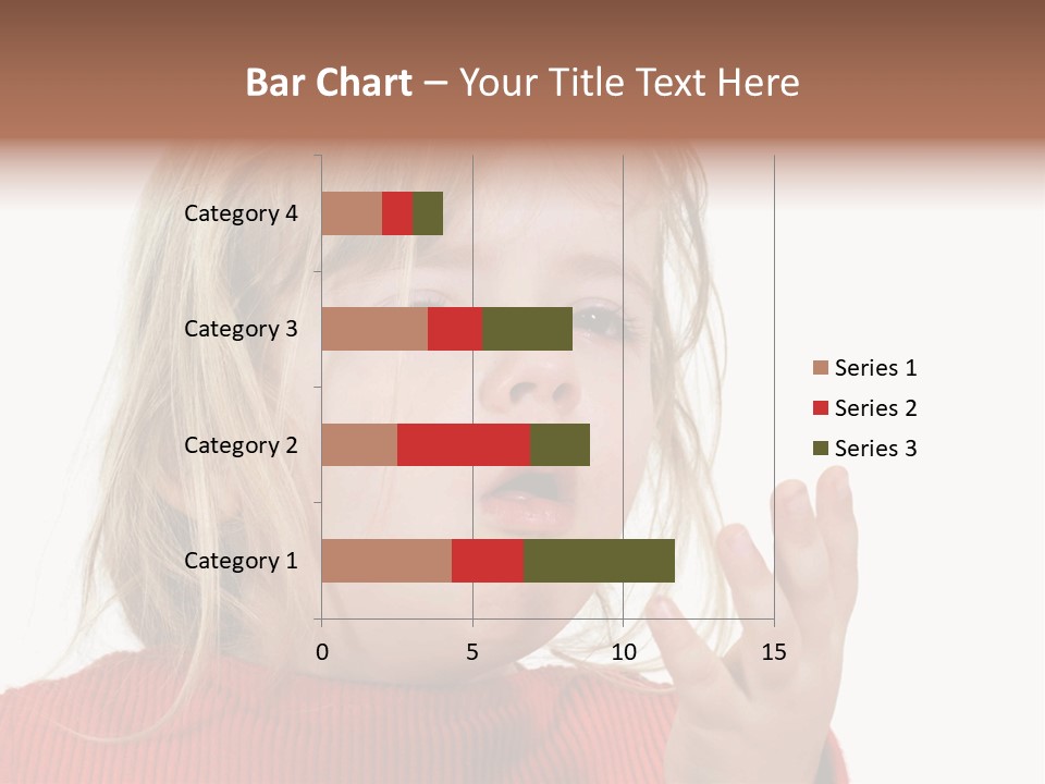 A Little Girl With A Surprised Look On Her Face PowerPoint Template