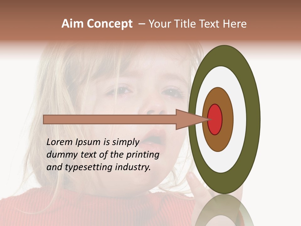 A Little Girl With A Surprised Look On Her Face PowerPoint Template