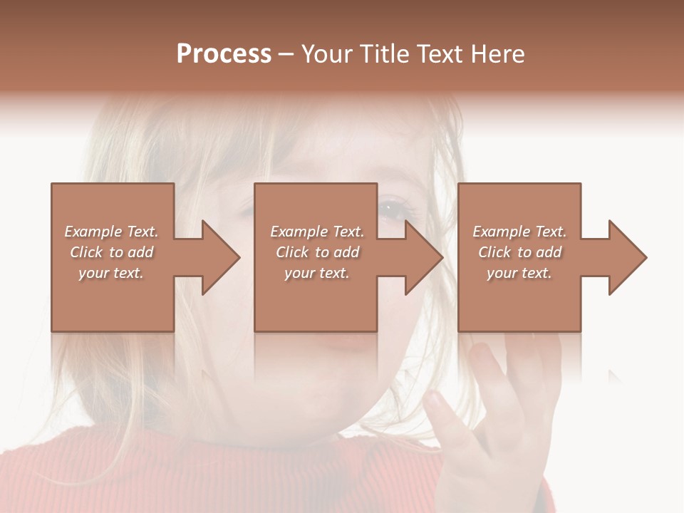 A Little Girl With A Surprised Look On Her Face PowerPoint Template