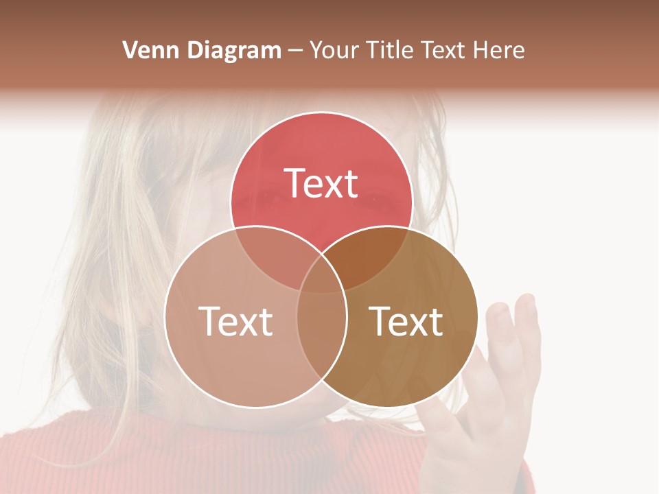 A Little Girl With A Surprised Look On Her Face PowerPoint Template