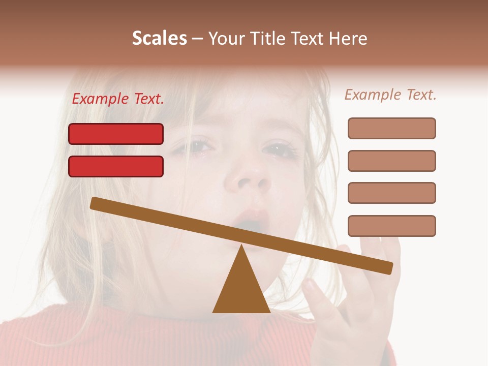 A Little Girl With A Surprised Look On Her Face PowerPoint Template