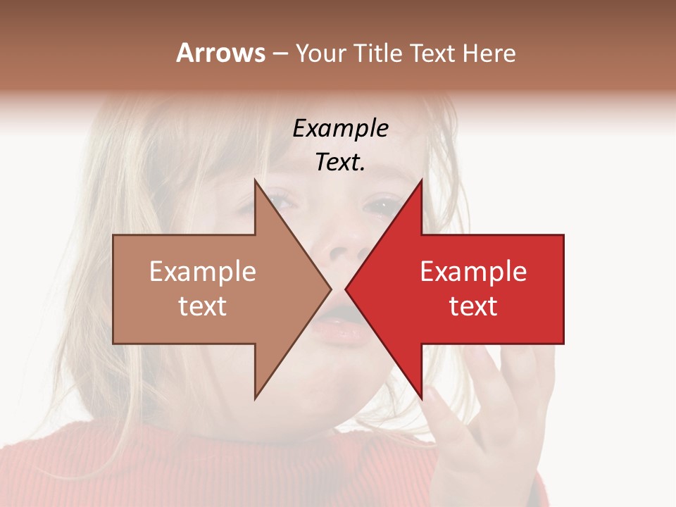 A Little Girl With A Surprised Look On Her Face PowerPoint Template