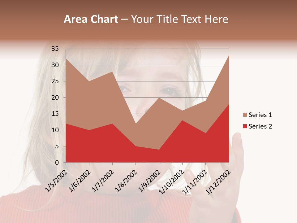 A Little Girl With A Surprised Look On Her Face PowerPoint Template
